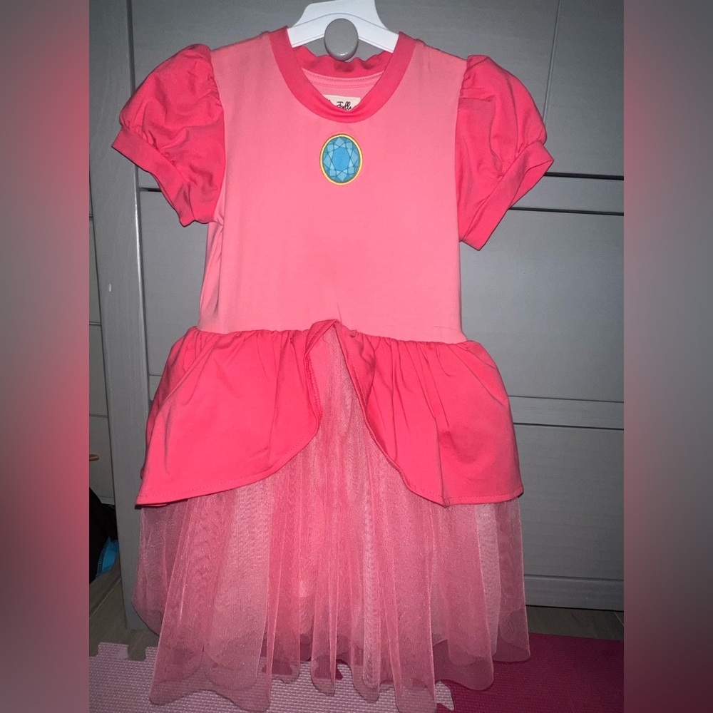 Princess Peach Tulle Dress for Kids
